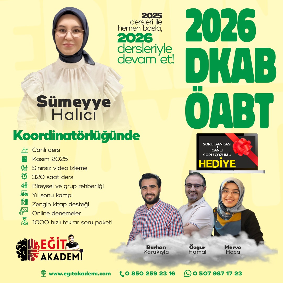 2026 DKAB/İHL ÖABT Canlı/Video Eğitim Paketi