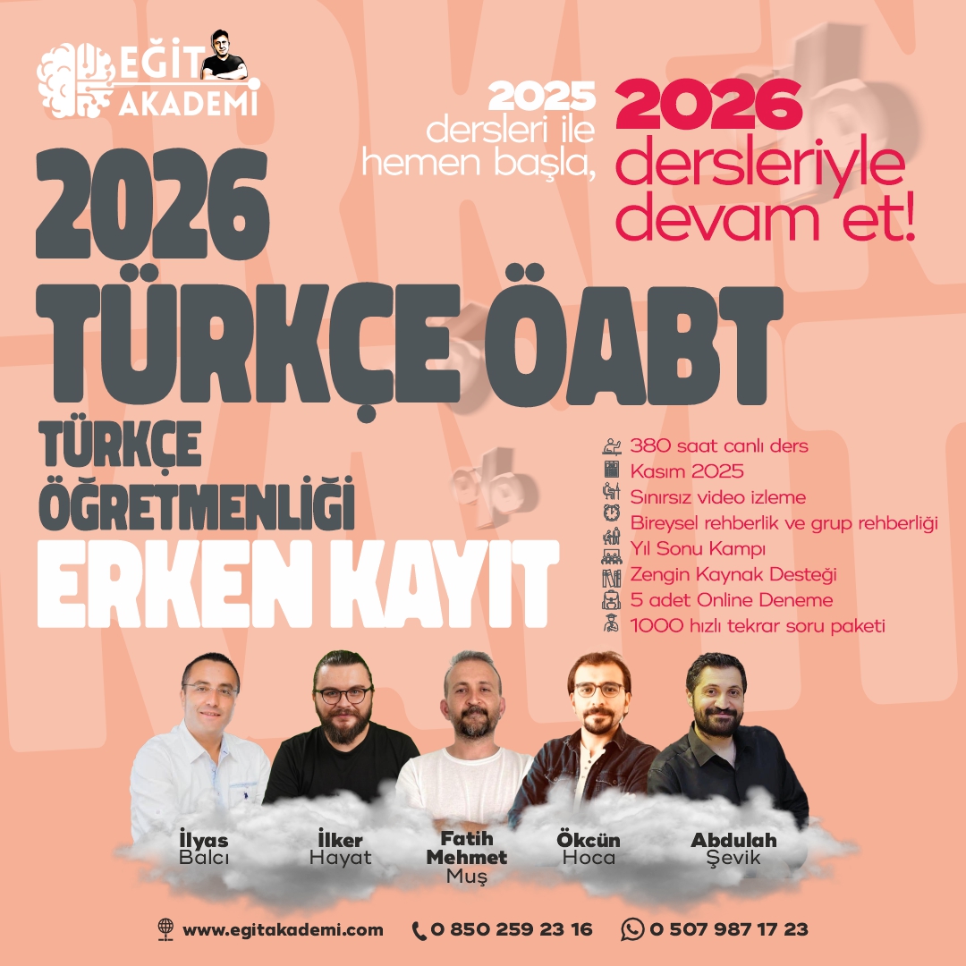2026 Türkçe ÖABT Canlı/Video Ders